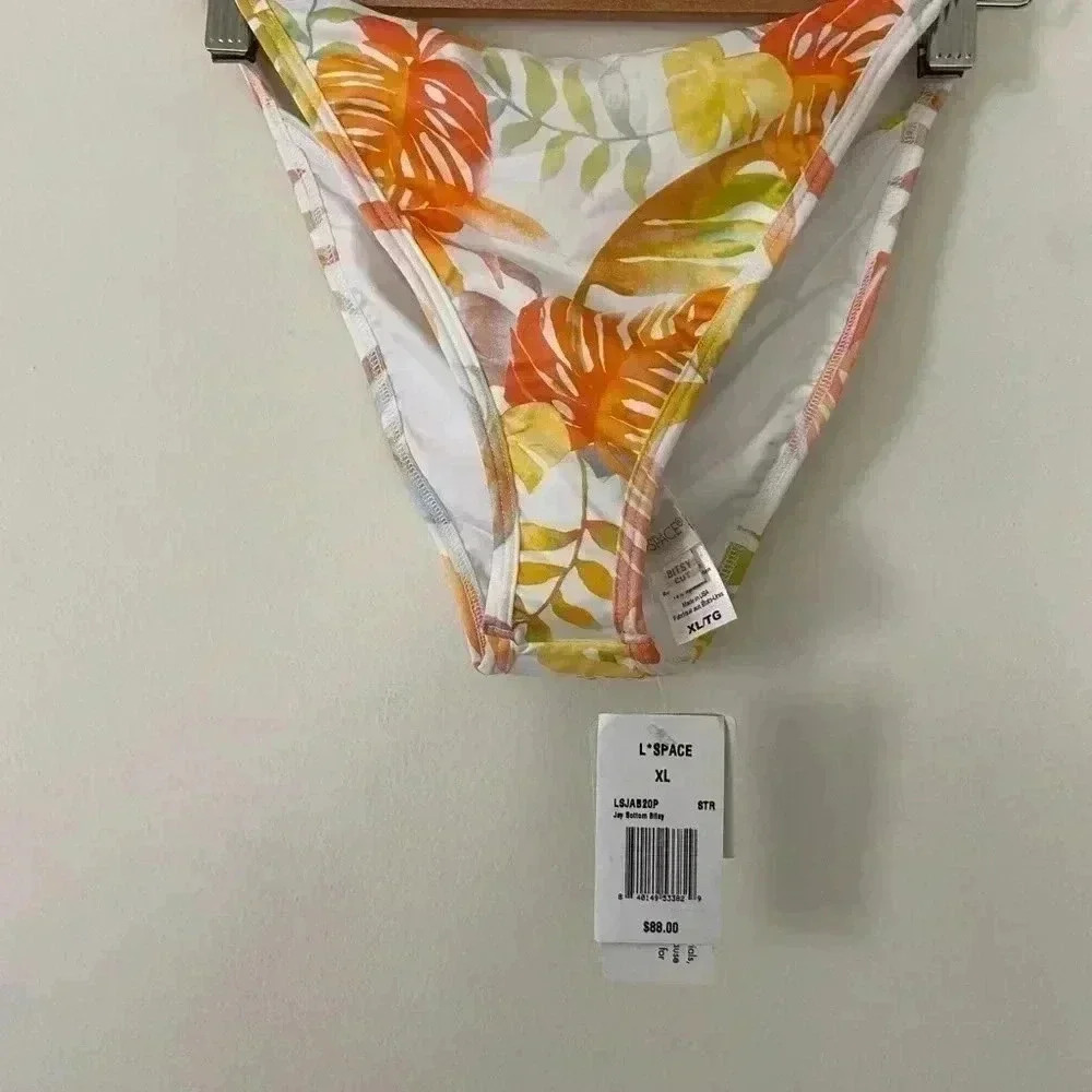 L*SPACE Jay Bitsy Bottom in Summer Tropics NWT XL - Picture 2 of 3
